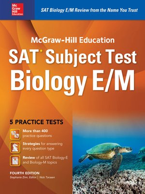 cover image of McGraw-Hill Education SAT Subject Test Biology E/M 4th Ed.